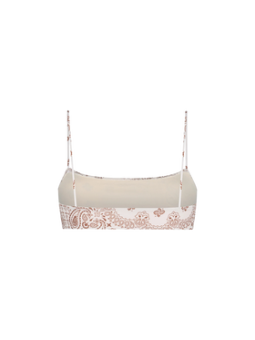Woman bandanna bralette beach top Sadie