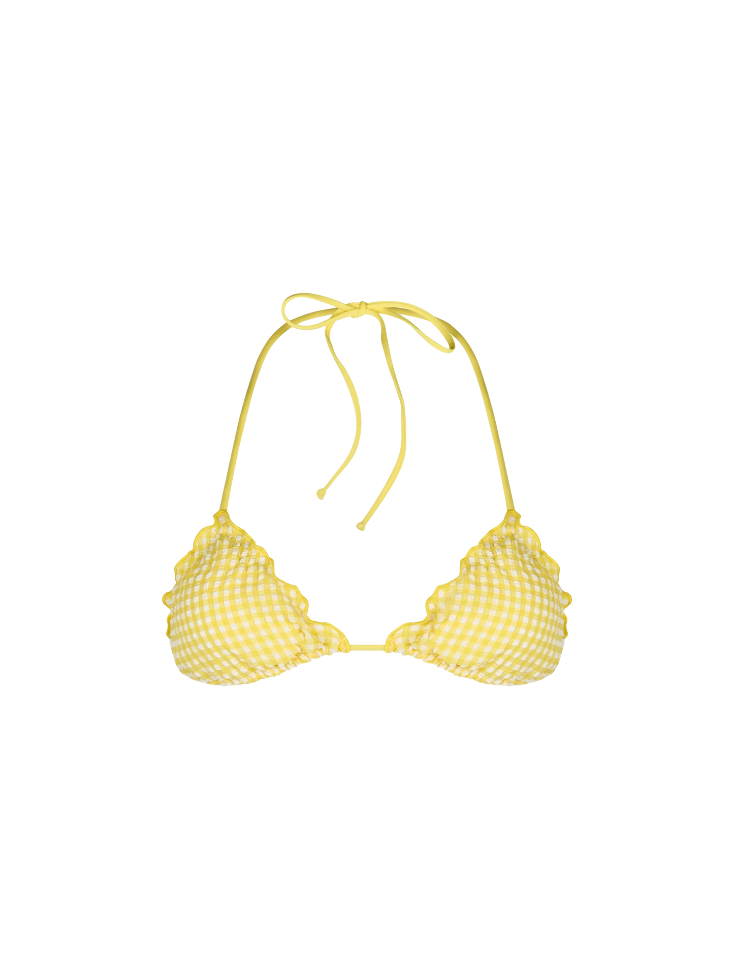 Woman seersucker classic triangle beach top Sagittarius
