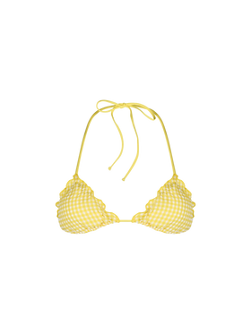 Woman seersucker classic triangle beach top Sagittarius