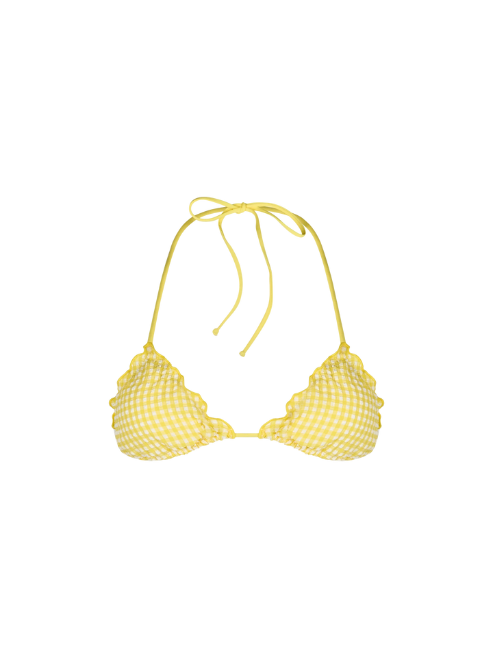 Woman seersucker classic triangle beach top Sagittarius