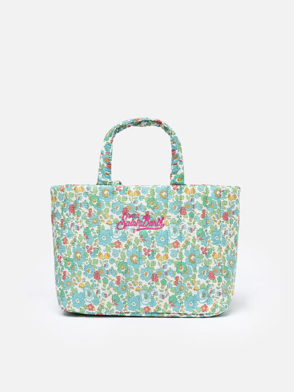 Borsa media Soft Tote trapuntata Betsy | REALIZZATO CON TESSUTO LIBERTY