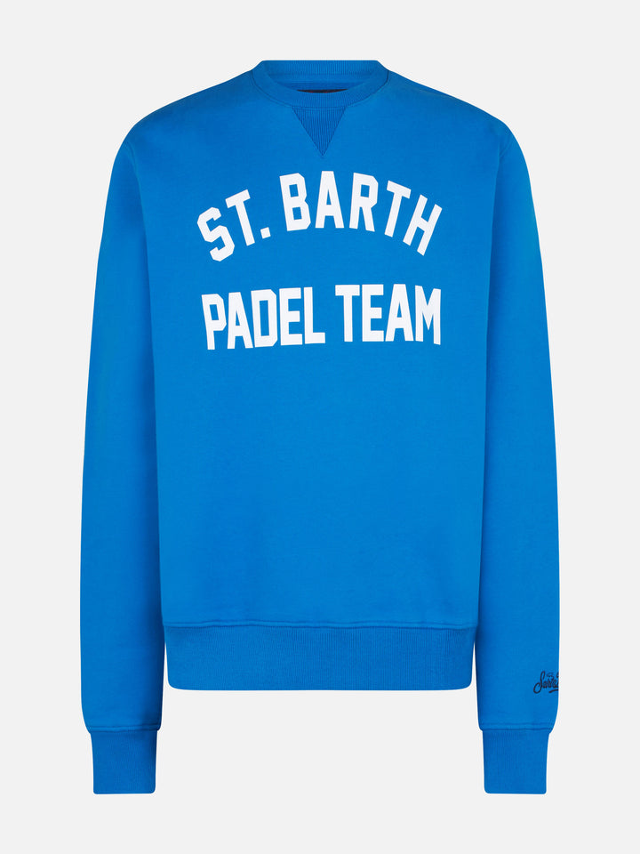 Cotton sweatshirt with St. Barth Padel Team print - MC2 Saint Barth