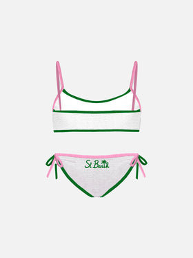 Girl terry bralette bikini