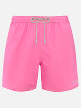 Man pink mid-length swim shorts Patmos