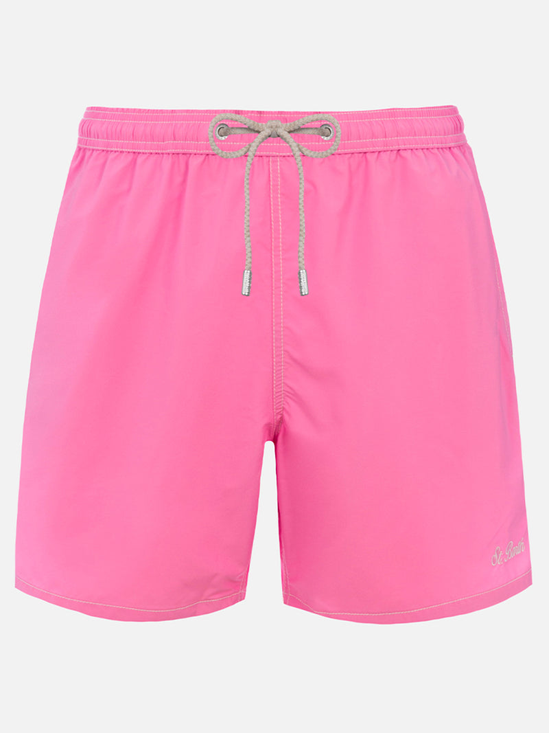 Man pink mid-length swim shorts Patmos