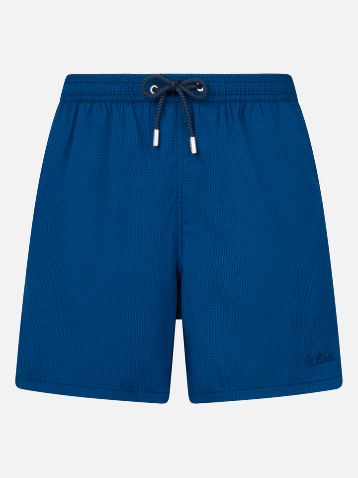 Herren-Badeshorts aus Seersucker Patmos