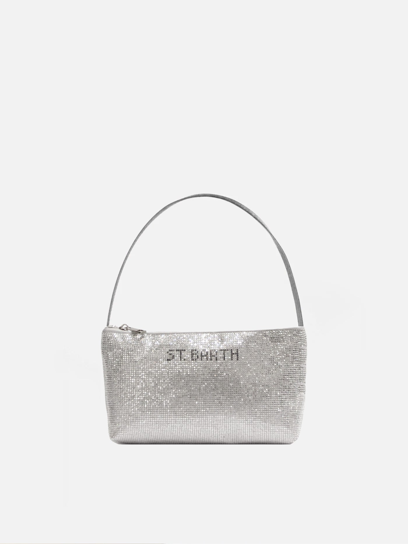 Mini bag with silver rhinestones