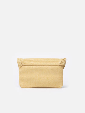 Pouch in paglia con charms frutta