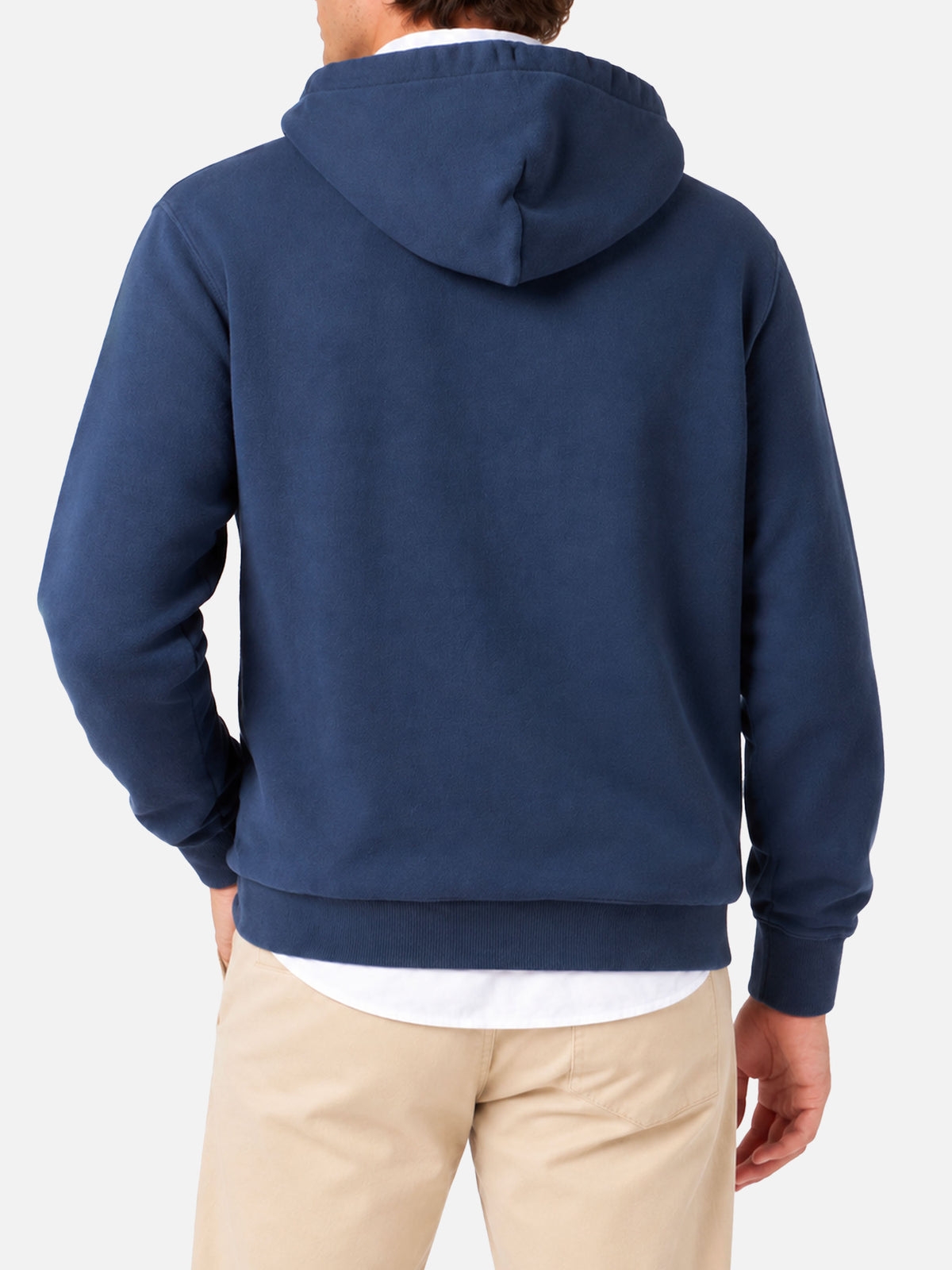 Blauer Tribeca Hoodie mit Frottee-Patch 