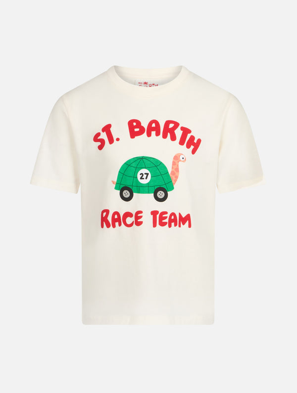 Baumwoll-T-Shirt für Jungen mit Aufdruck des St. Barth-Rennteams