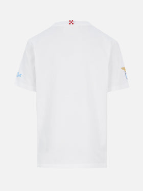 T-shirt in cotone con ricamo Di Padre in Figlio | SS LAZIO SPECIAL EDITION