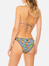 Damen-Triangel-Bikini mit Ananas-Print