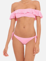 Ruffled bandeau bikini