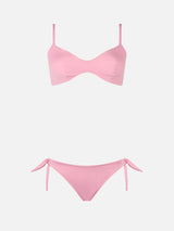 Rosa U-Ausschnitt-Bralette-Bikini für Damen von May Yali