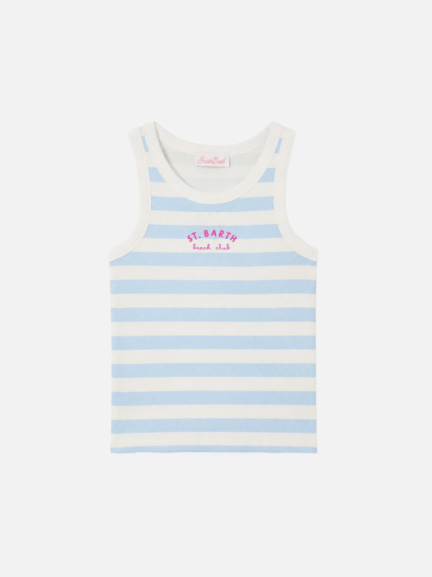 Ada gestreiftes Tanktop aus gerippter Baumwolle