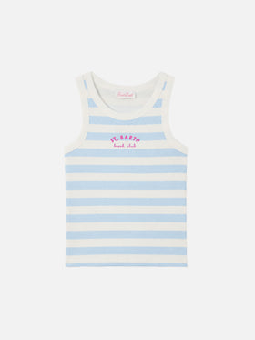 Ada gestreiftes Tanktop aus gerippter Baumwolle