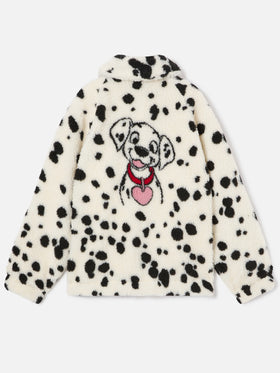 Chaqueta teddy color crema Abel con estampado dálmata | Special edition 