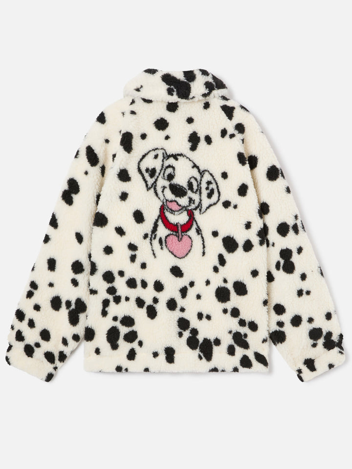 Cremefarbene Teddyjacke Abel mit Dalmatiner-Muster | Special edition 