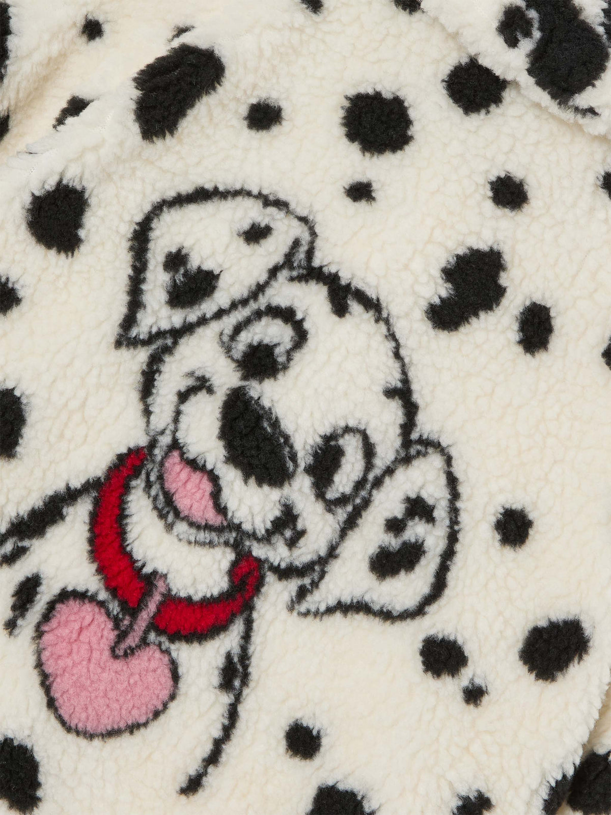 Chaqueta teddy color crema Abel con estampado dálmata | Special edition 