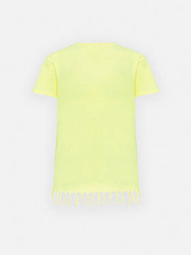 Abbey-Kleid mit Fransen und lokalem St.-Barth-Print