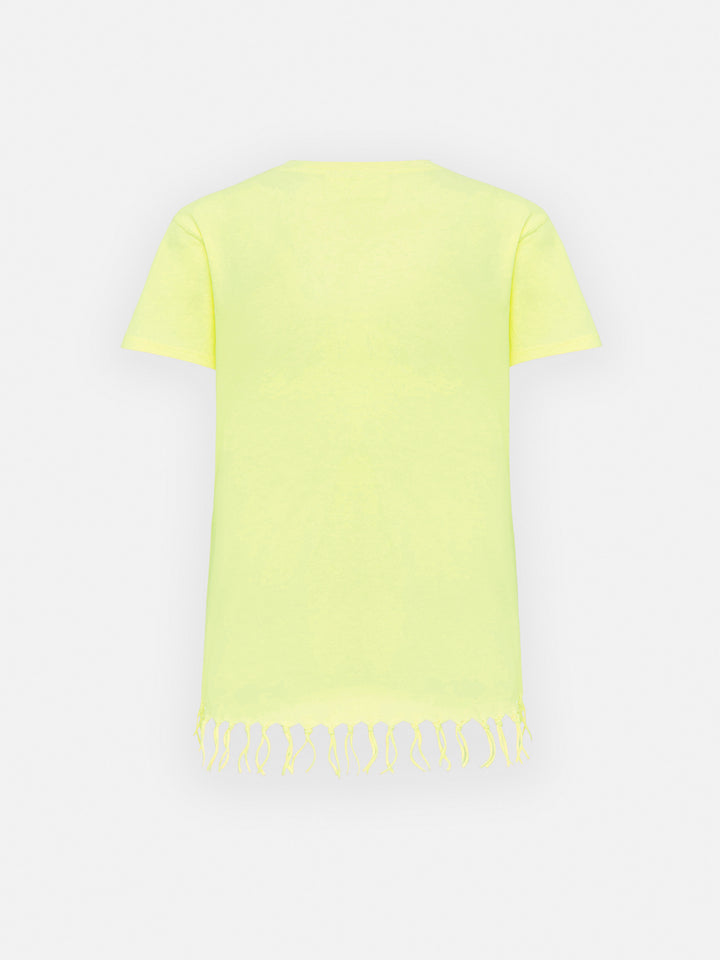 Abbey-Kleid mit Fransen und lokalem St.-Barth-Print