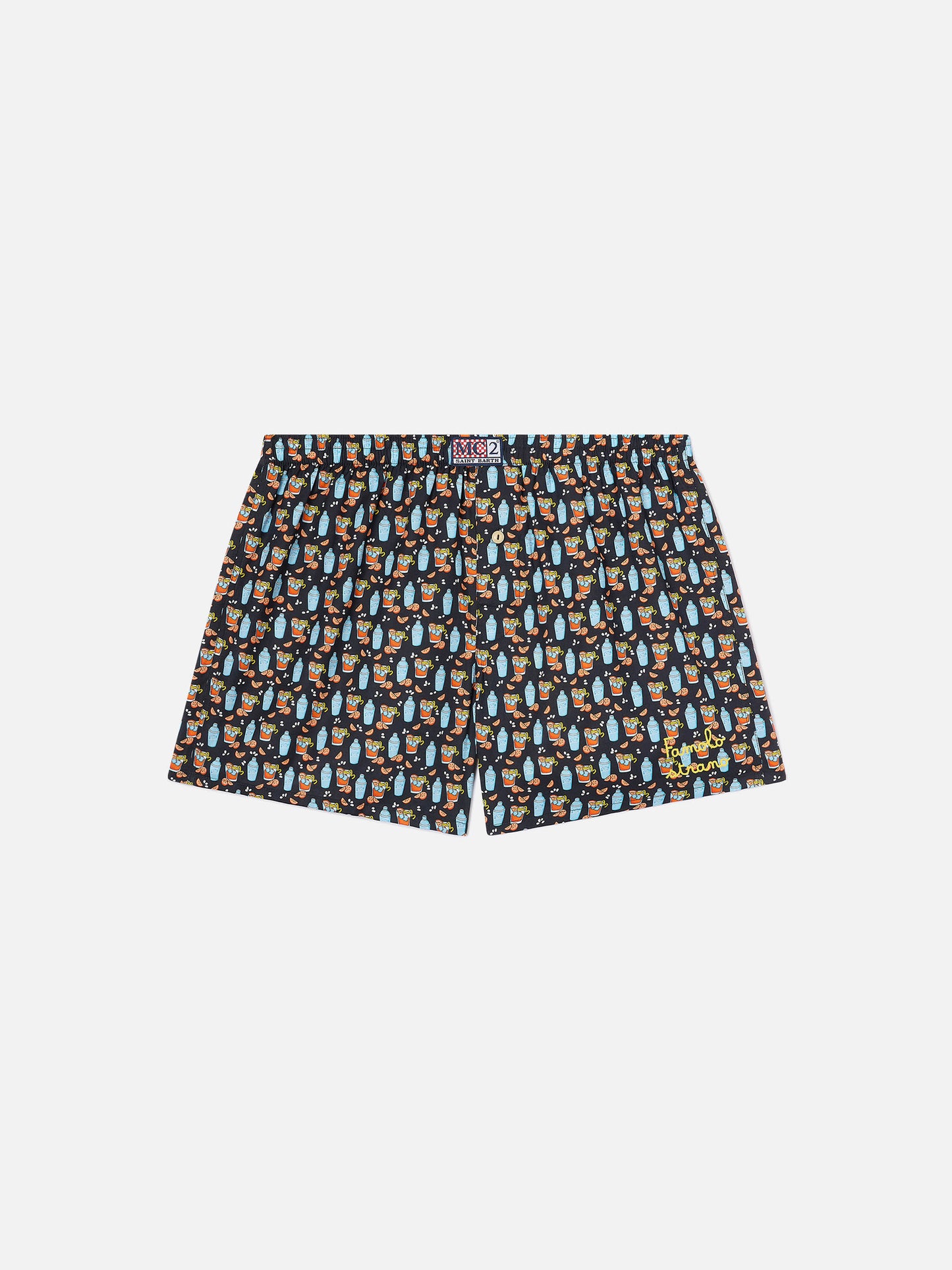Boxershorts aus Baumwolle von Adam mit Cocktail-Print 