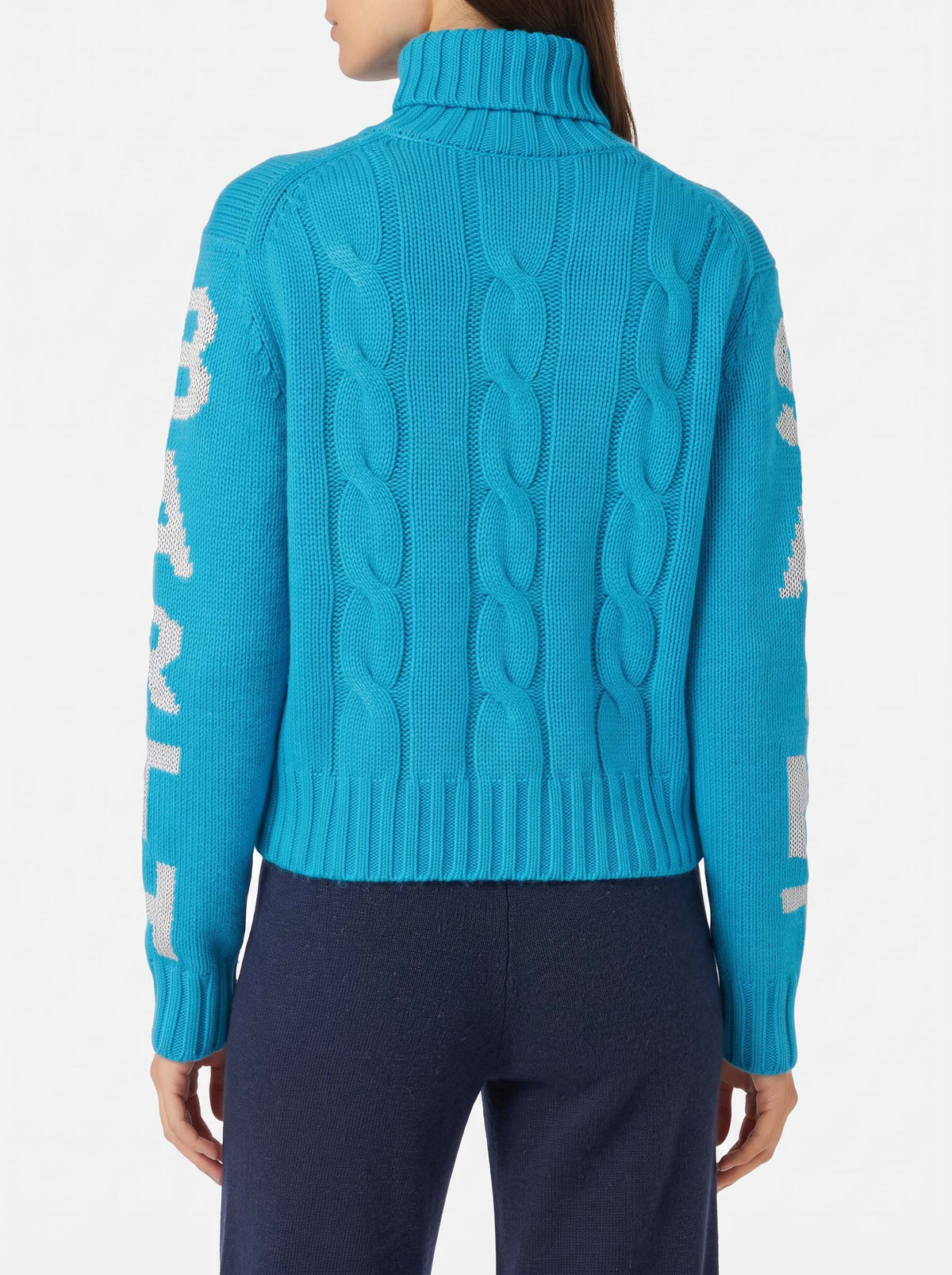 Jersey de cuello alto Adler con jacquard Logo 