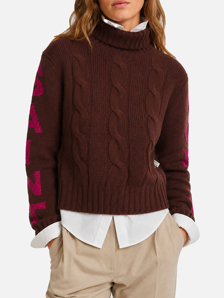 Jersey de cuello alto Adler con jacquard Saint Moritz 