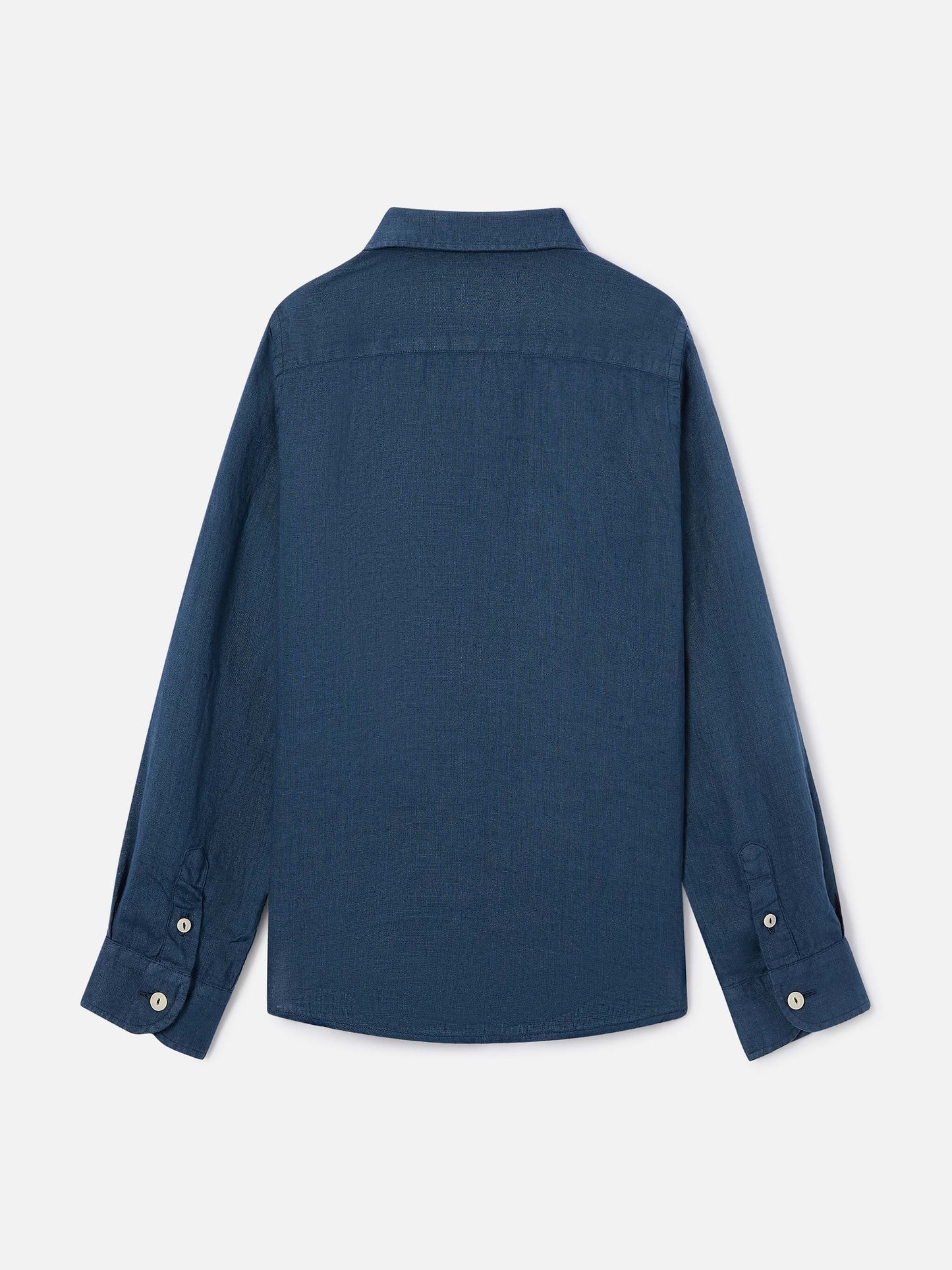 Agnes-Hemd in Marineblau aus Leinen 