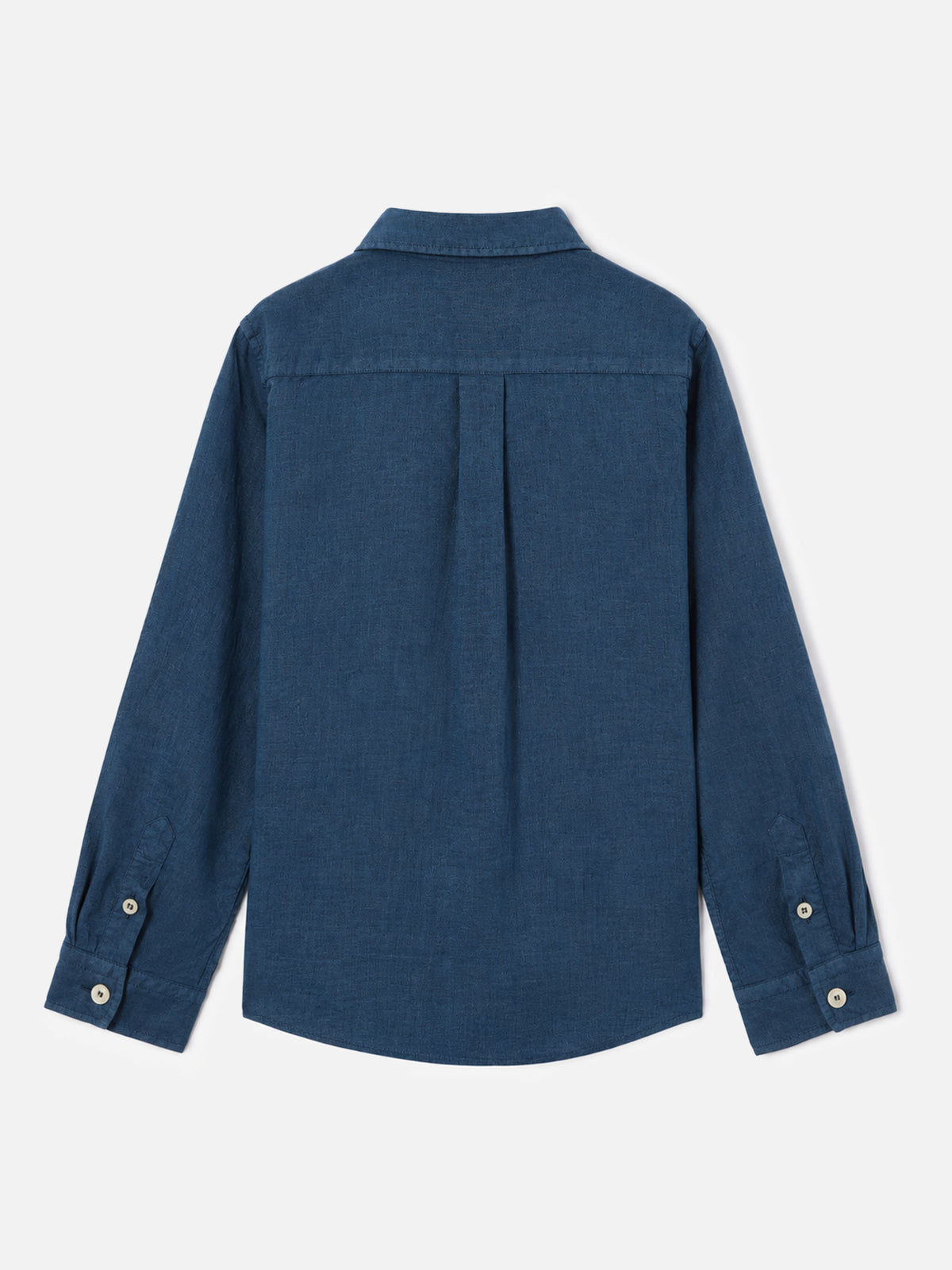 Camicia Agnes in lino blu navy