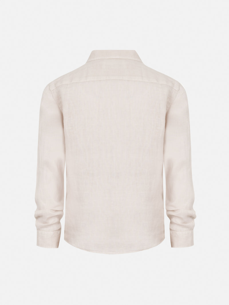 Agnes off-white linen shirt