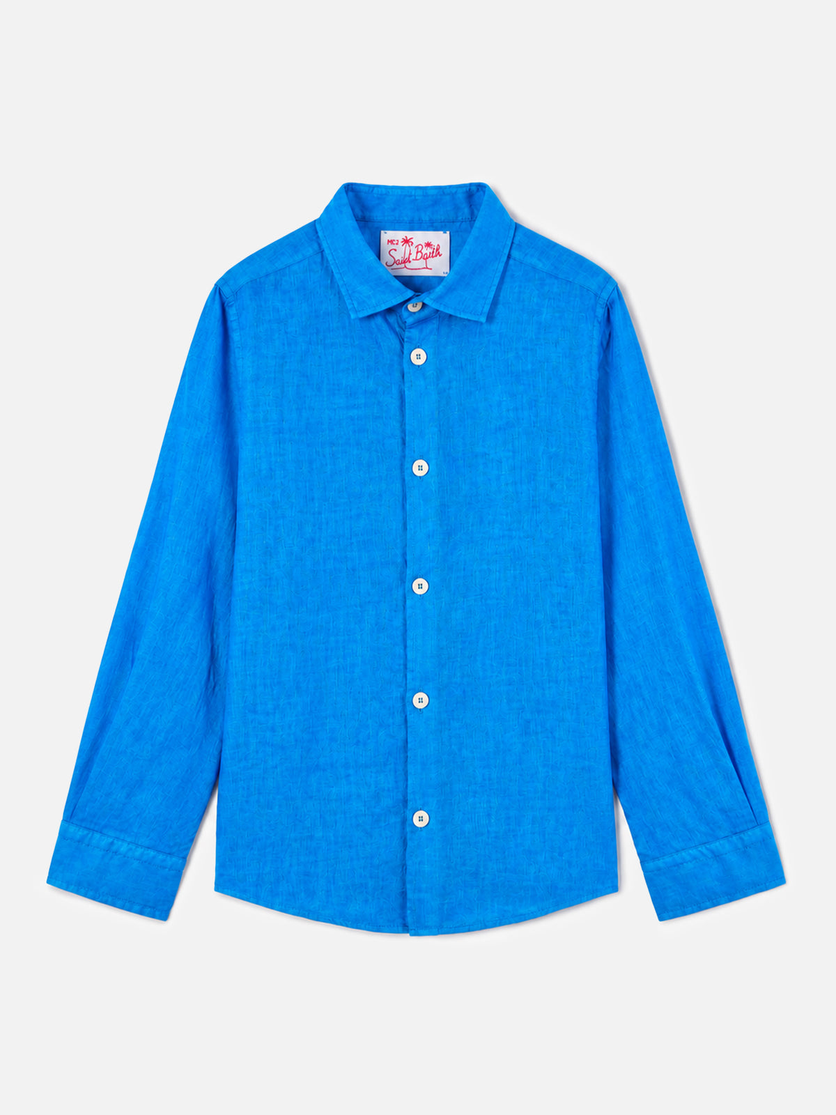 Blue Agnes linen shirt