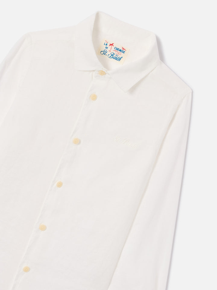 White Agnes shirt in linen