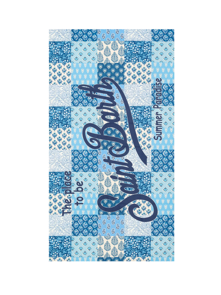 Microfiber beach towel Aidan with flower patch print