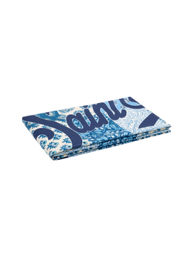 Telo mare in microfibra Aidan con stampa a fiori patchwork