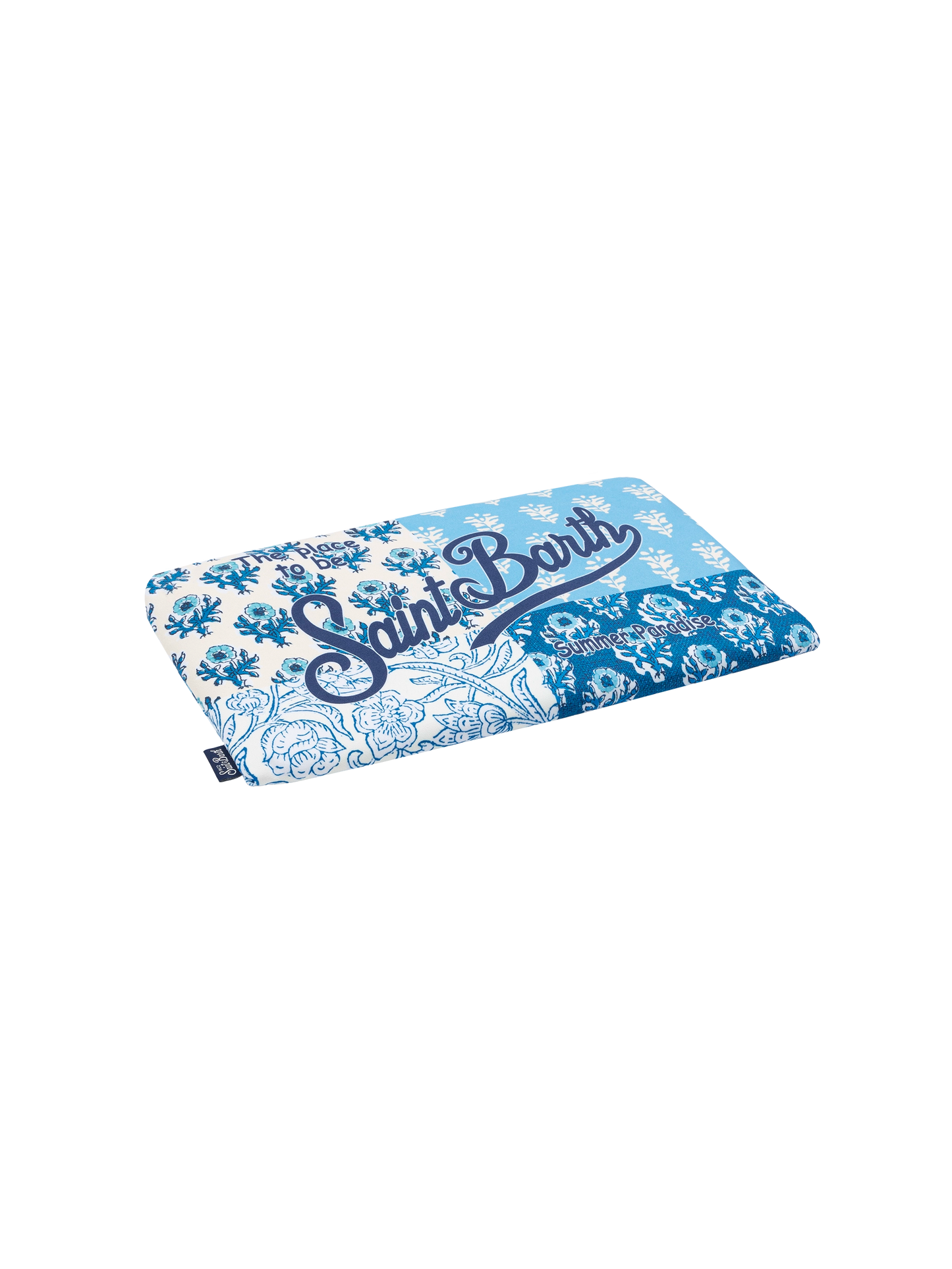 Telo mare in microfibra Aidan con stampa a fiori patchwork