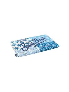 Telo mare in microfibra Aidan con stampa a fiori patchwork