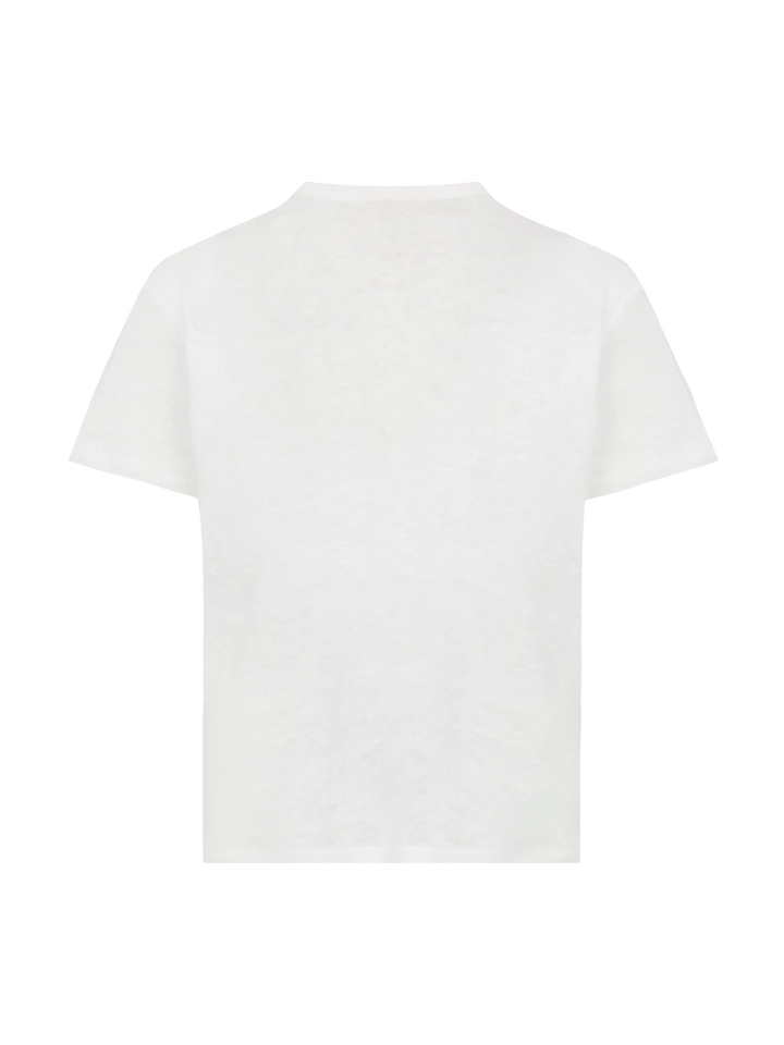 T-shirt Alex in jersey lino bianco