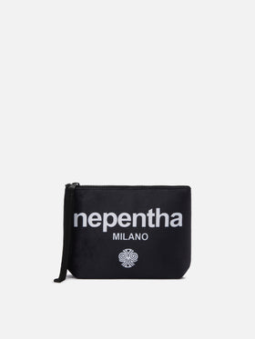Pochette Aline effetto lana con stampa Nephenta | NEPENTHA SPECIAL EDITION