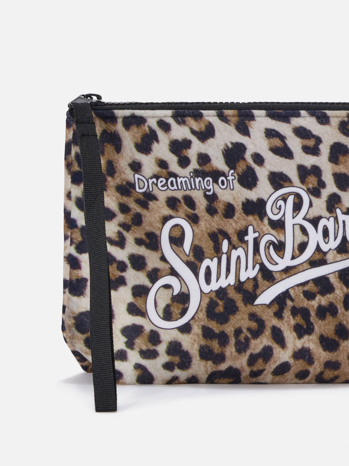 Pochette Aline con stampa leopardo