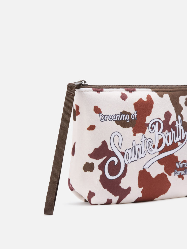 Pochette Aline con stampa mucca