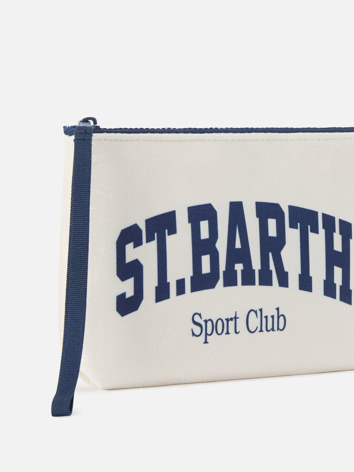 pochette beige Aline con estampado St. Barth Sport Club 