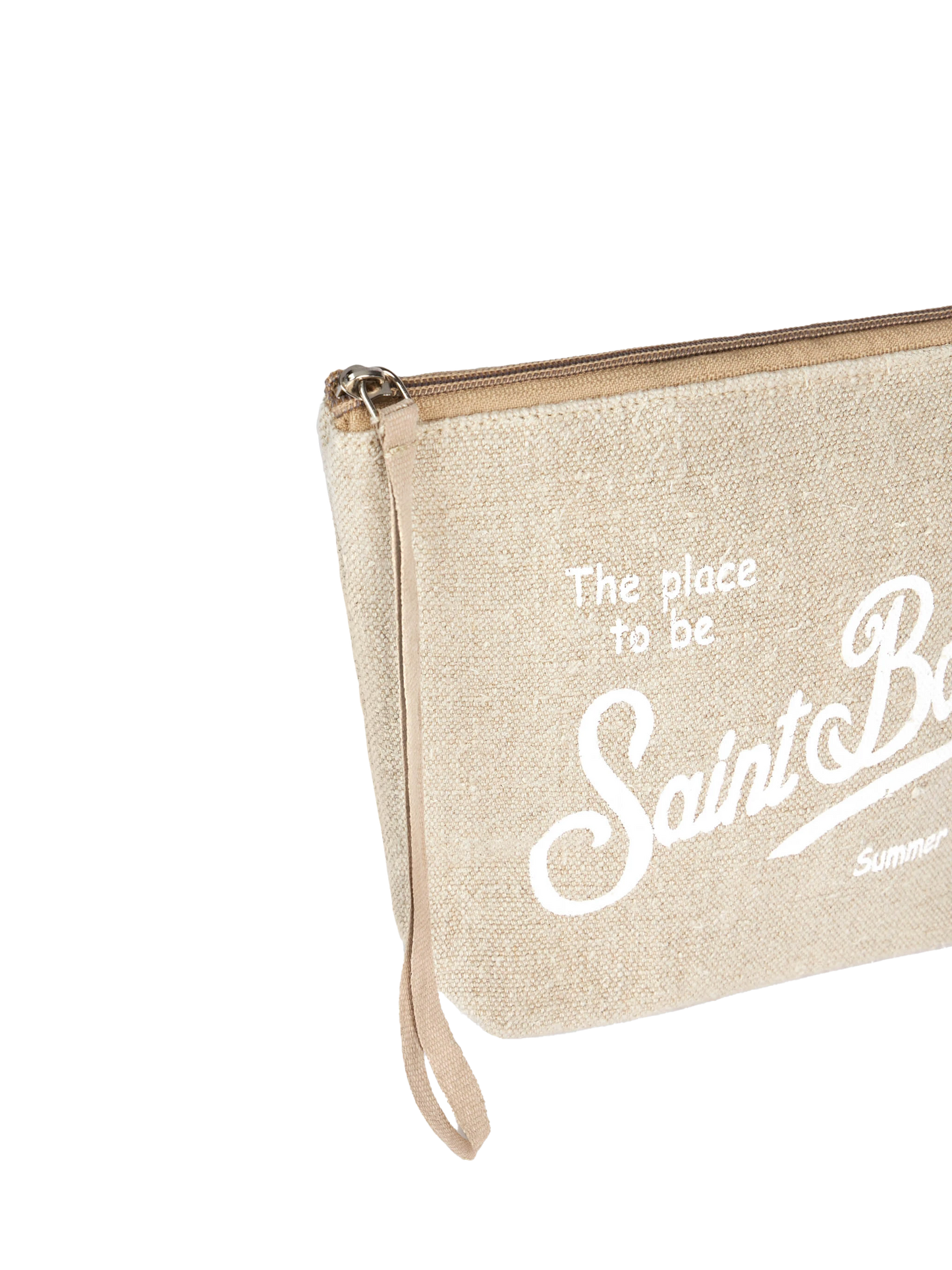 Aline beige linen pochette