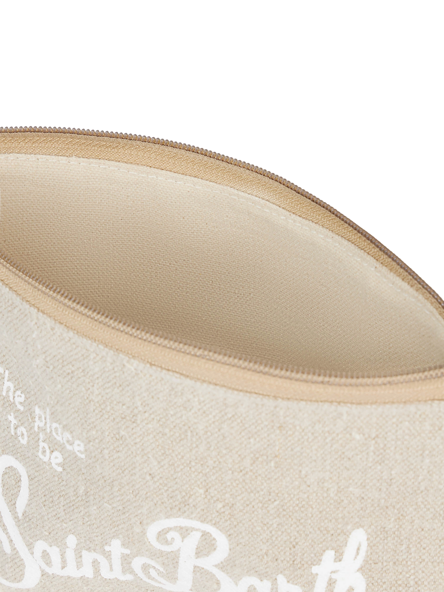 Aline beige linen pochette
