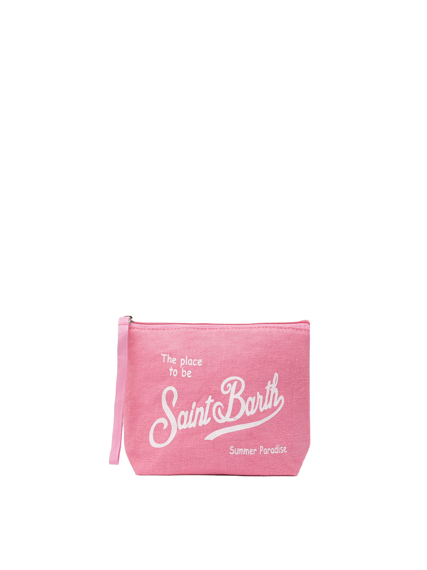 Aline pink linen pochette