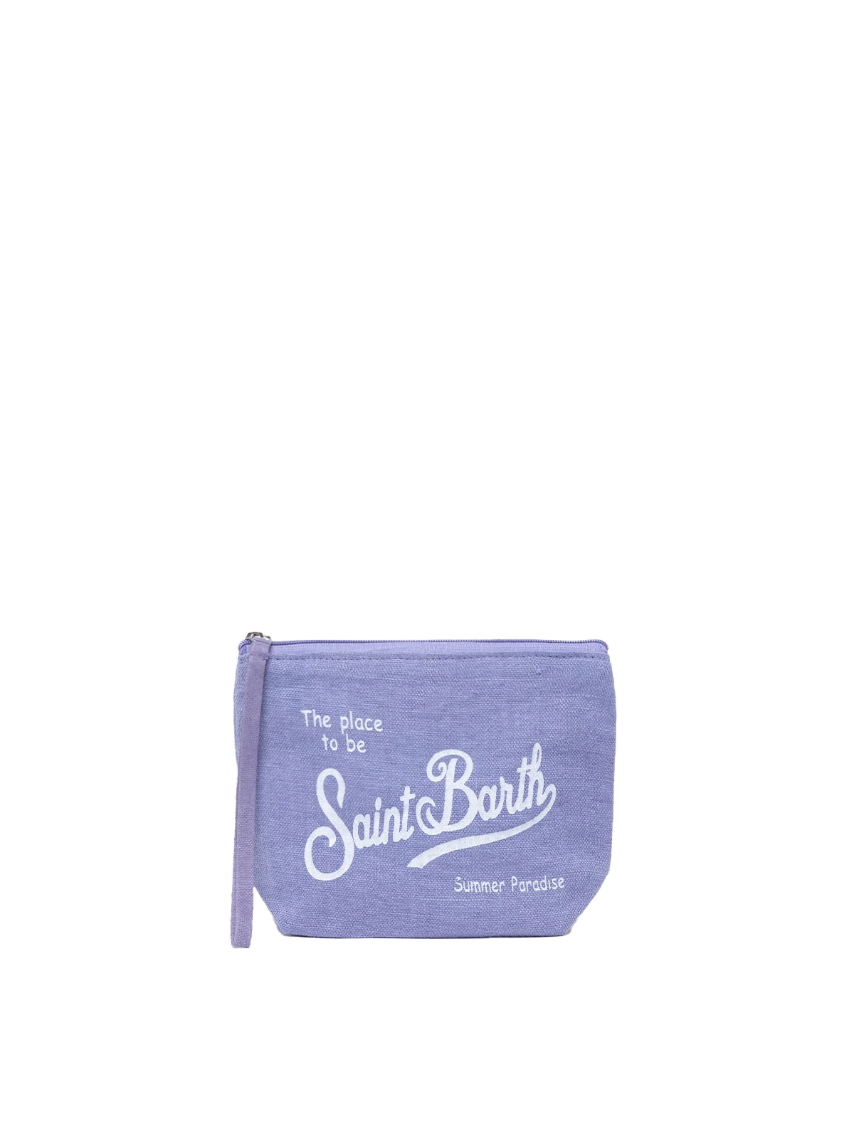 Aline lilac linen pochette