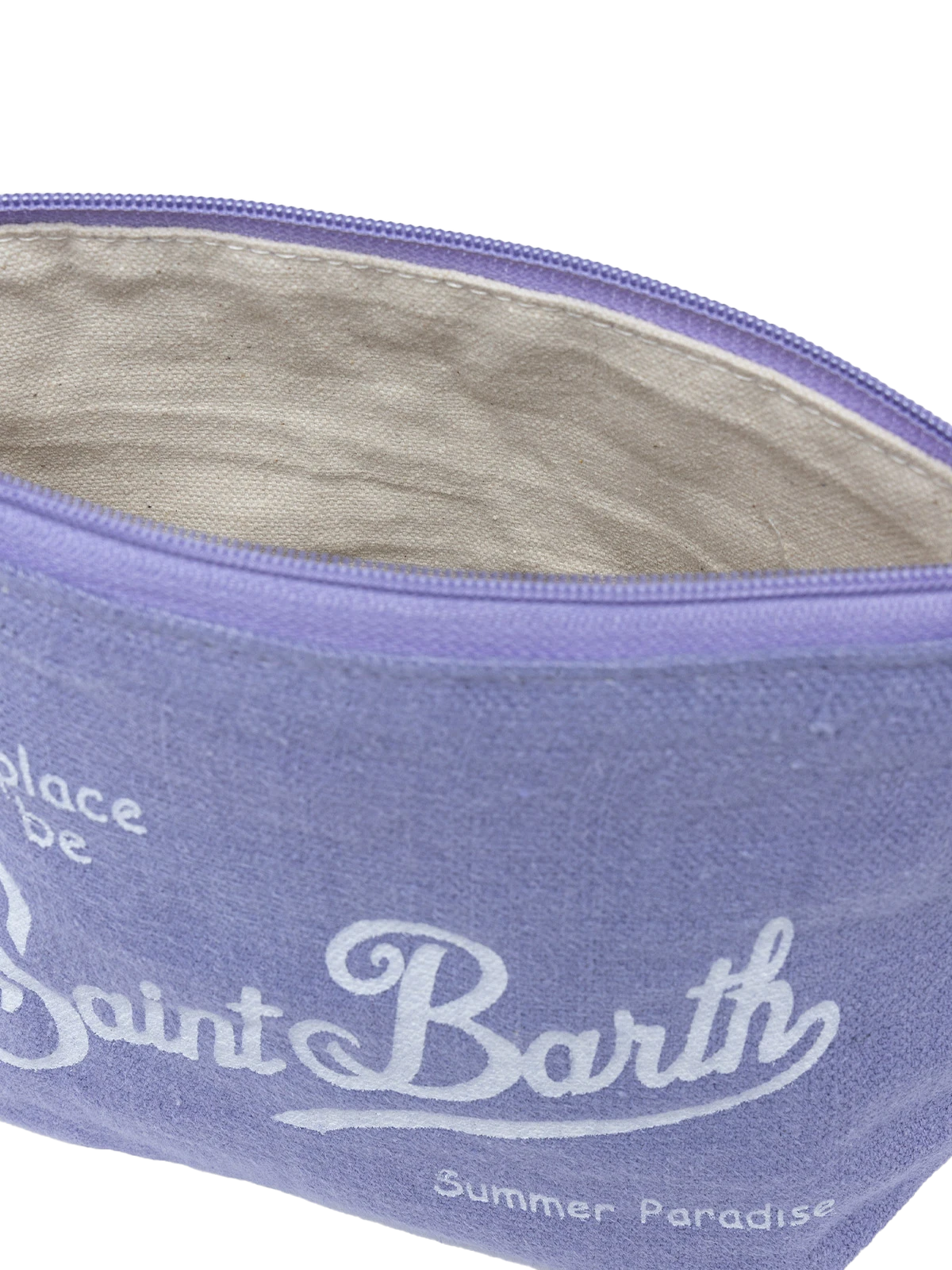 Aline lilac linen pochette