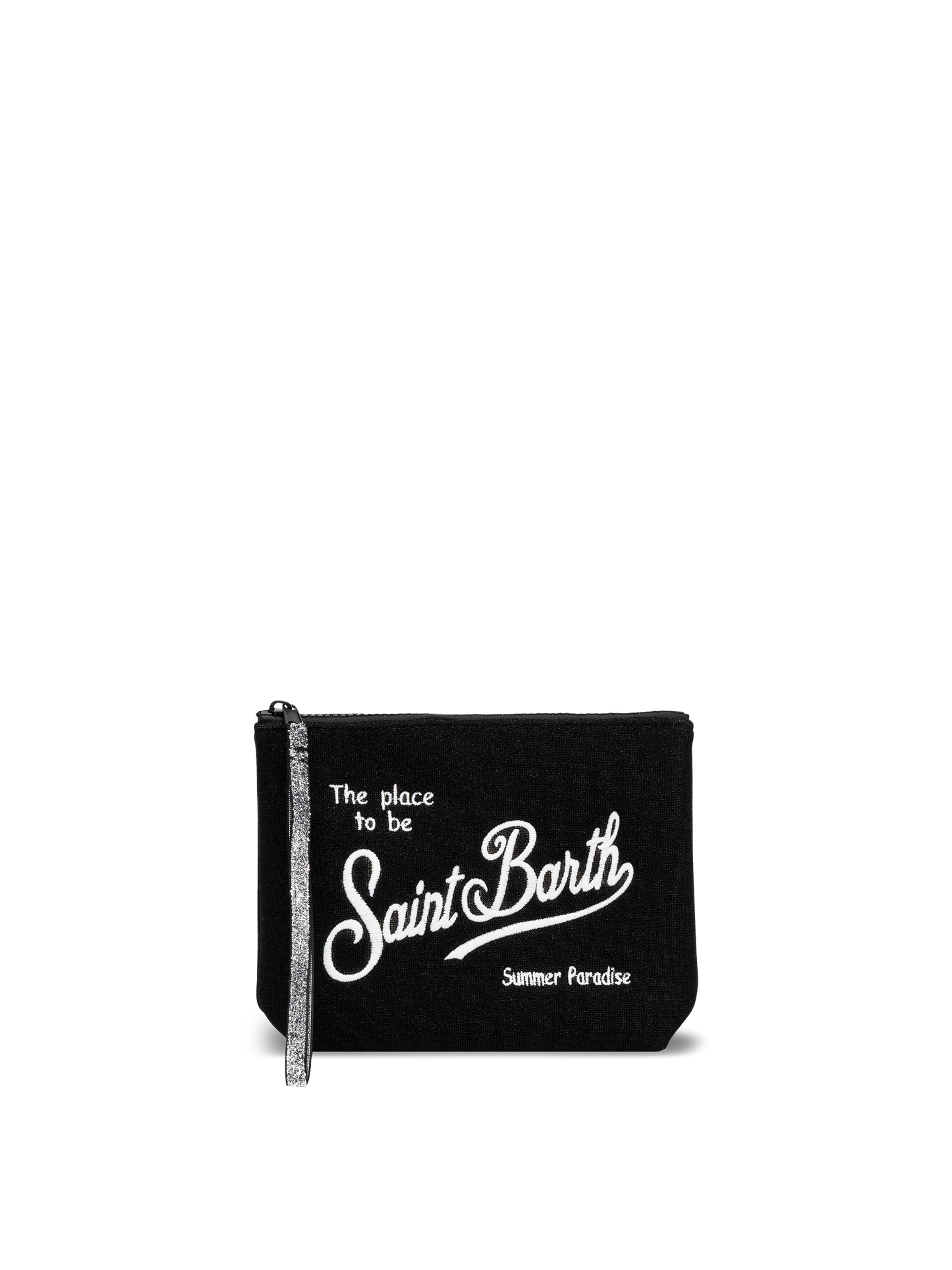 Pochette Aline in lurex nero