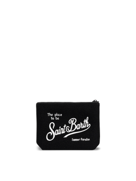 Pochette Aline in lurex nero