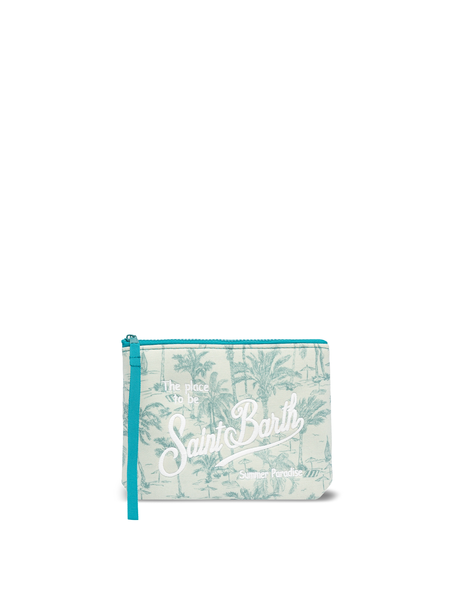 Aline Lurex-Pochette mit Toile-de-Jouy-Print